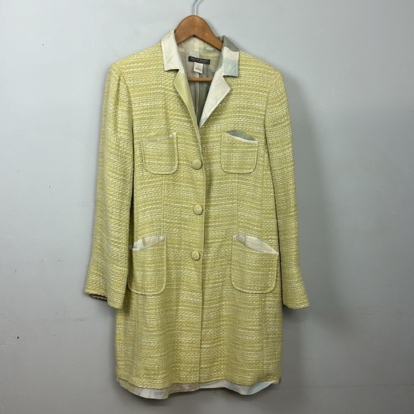 Sigrid Olsen Tweed Silk Lined Coat Sz 12 - Picture 14 of 14